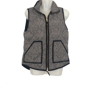 J. CREW Down Filled Excursion Herringbone Vest XS